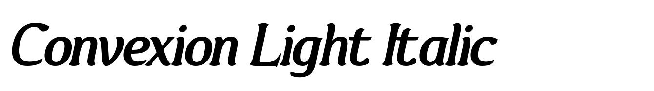 Convexion Light Italic